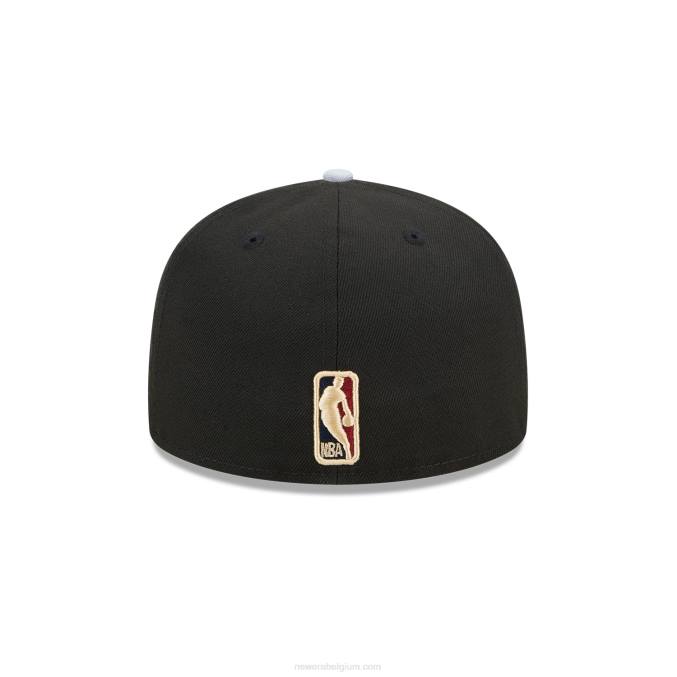New Era san antonio spurs nba klassieke zwarte 59fifty getailleerde pet BT24146
