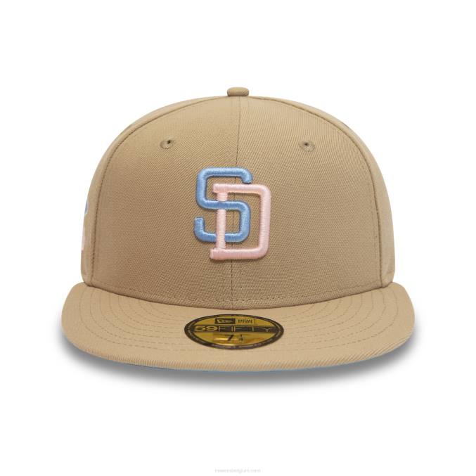 New Era san diego padres 1984 world series camel 59fifty getailleerde pet BT241413