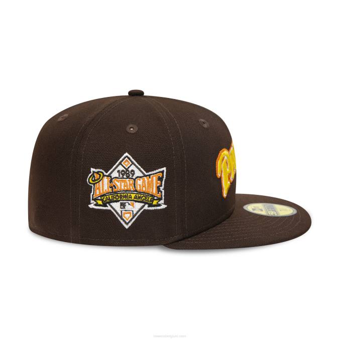 New Era san diego padres 1989 all star game verbrand hout 59fifty getailleerde pet BT241096