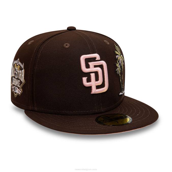 New Era san diego padres 2016 all star game bruine 59fifty getailleerde pet BT241346