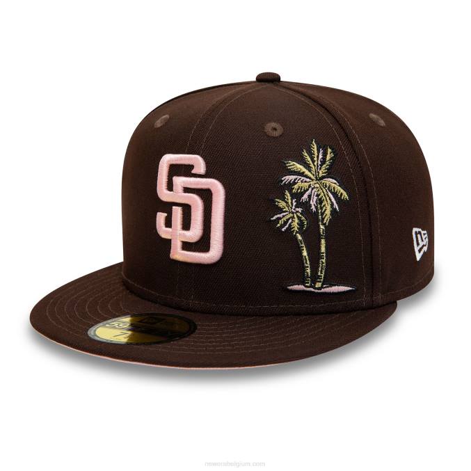 New Era san diego padres 2016 all star game bruine 59fifty getailleerde pet BT241346