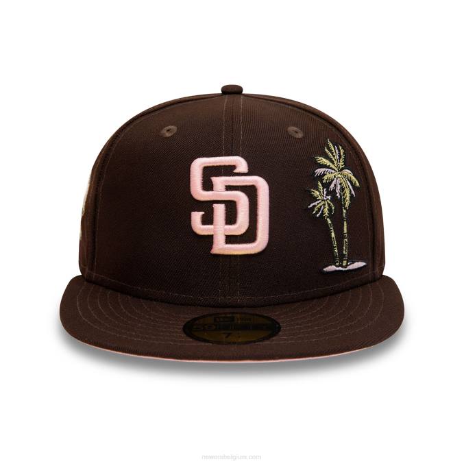New Era san diego padres 2016 all star game bruine 59fifty getailleerde pet BT241346