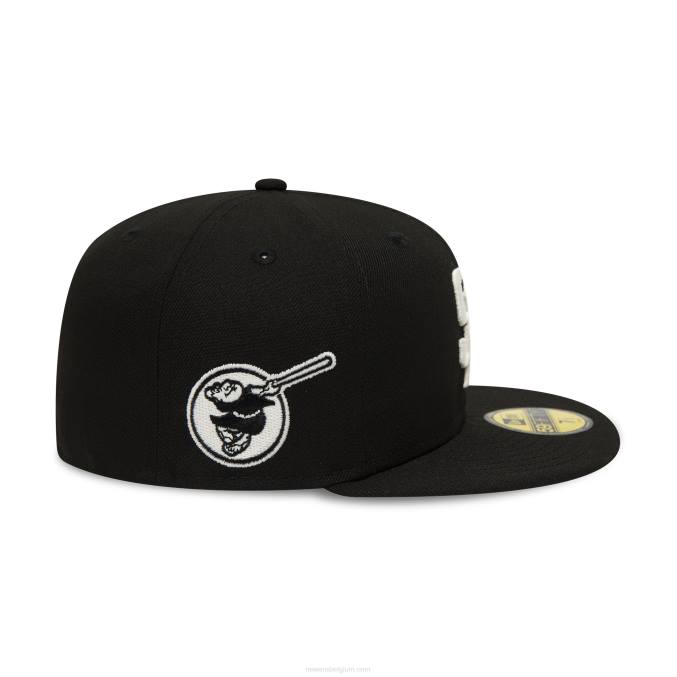 New Era san diego padres glow in the dark zwarte 59fifty getailleerde pet BT24888