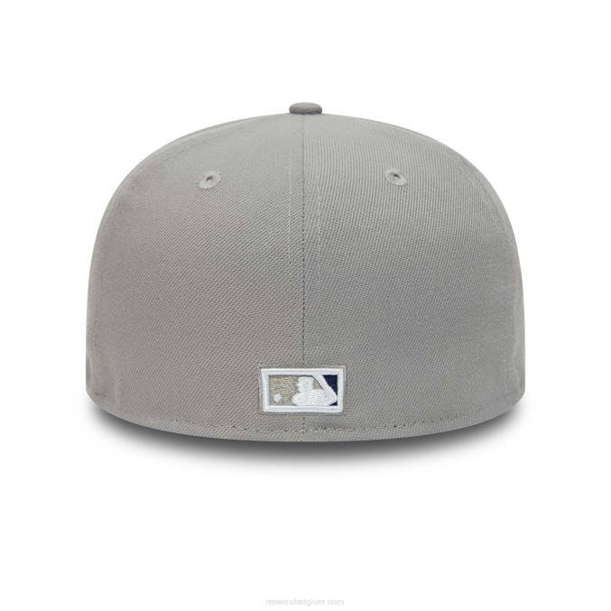 New Era san diego padres grijze basics 59fifty getailleerde pet BT241050