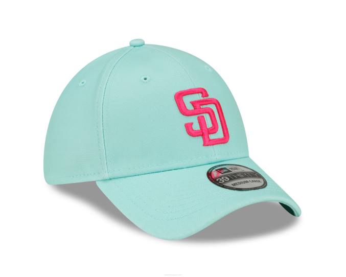 New Era san diego padres mlb city connect groenblauw 39thirty stretch fit pet BT242155