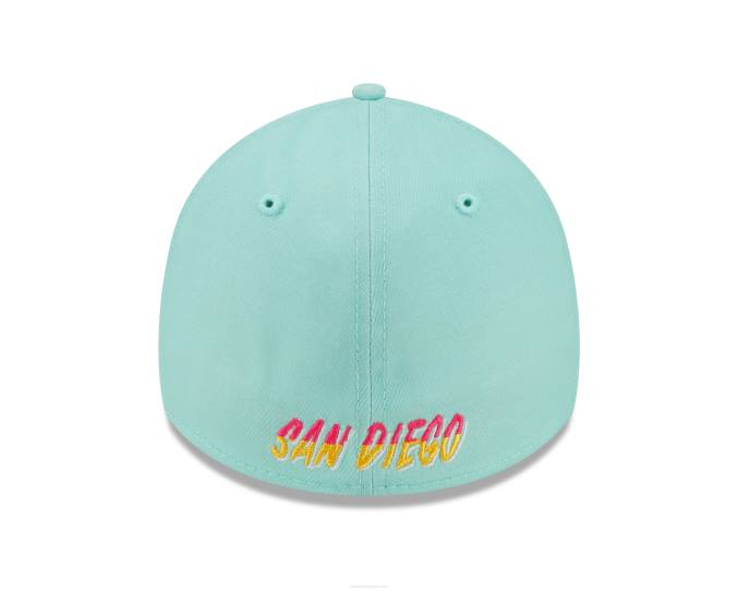 New Era san diego padres mlb city connect groenblauw 39thirty stretch fit pet BT242155