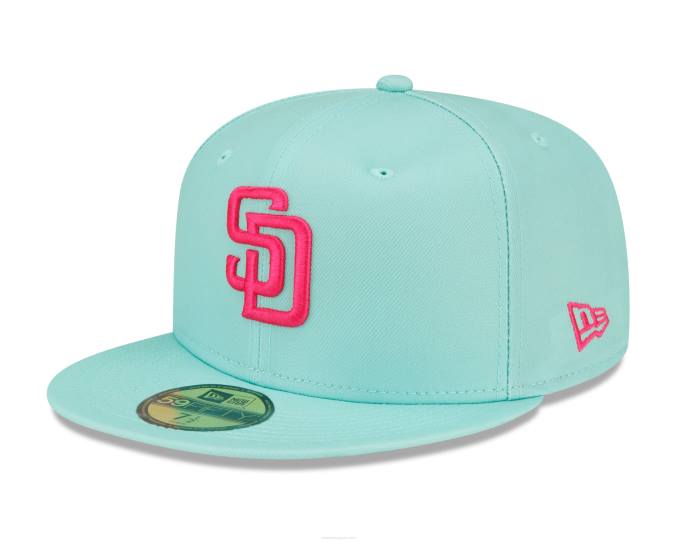 New Era san diego padres mlb city connect groenblauw 59fifty fittedcap BT24848