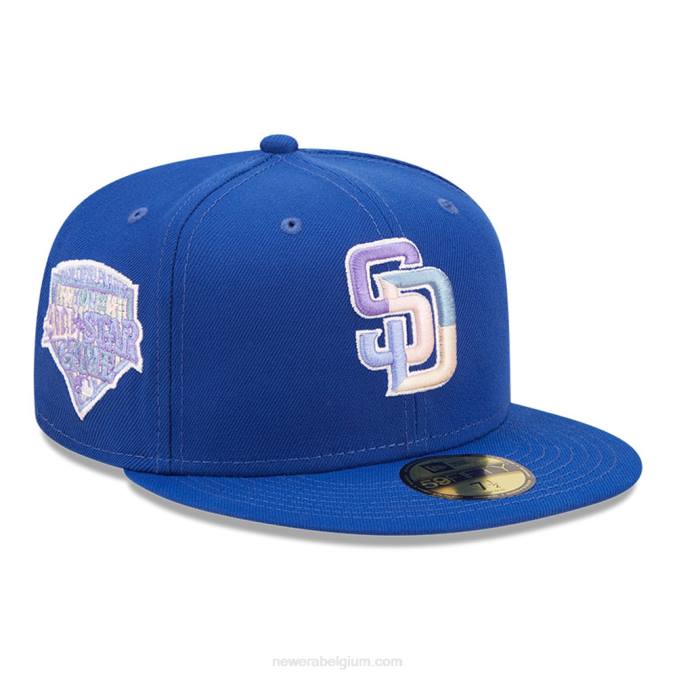 New Era san diego padres mlb nightbreak teamblauw 59fifty getailleerde pet BT241148