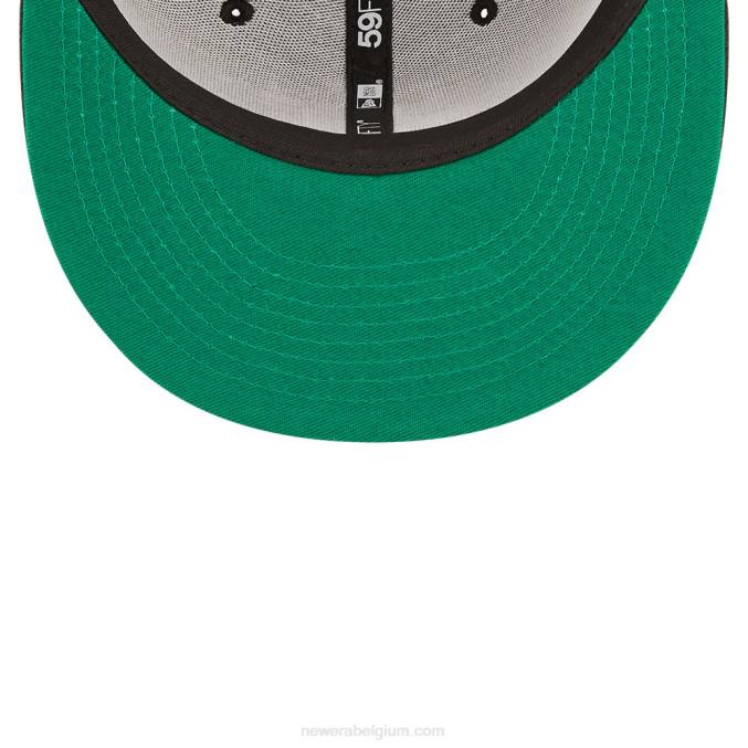New Era san diego padres mlb prismatische zwarte 59fifty getailleerde pet BT24365