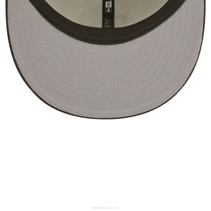 New Era san diego padres mlb zwart denim chroom wit 59fifty getailleerde pet BT24292