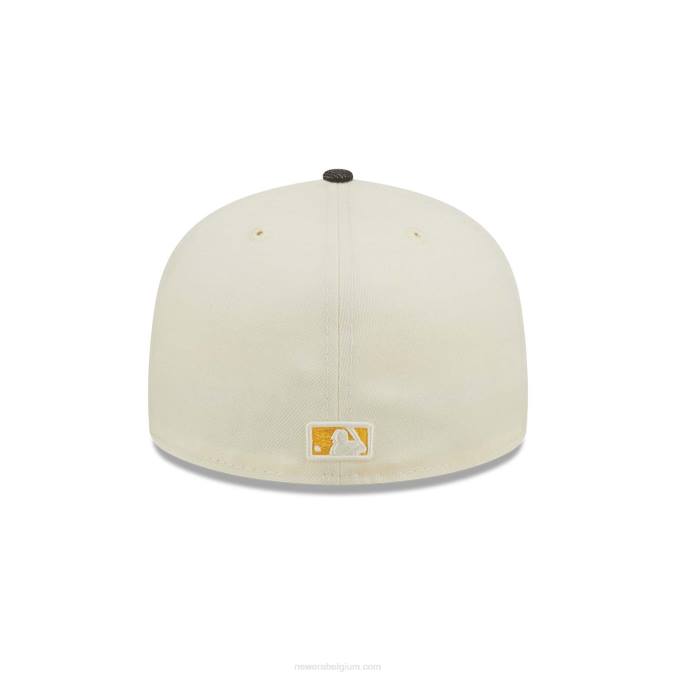 New Era san diego padres mlb zwart denim chroom wit 59fifty getailleerde pet BT24292