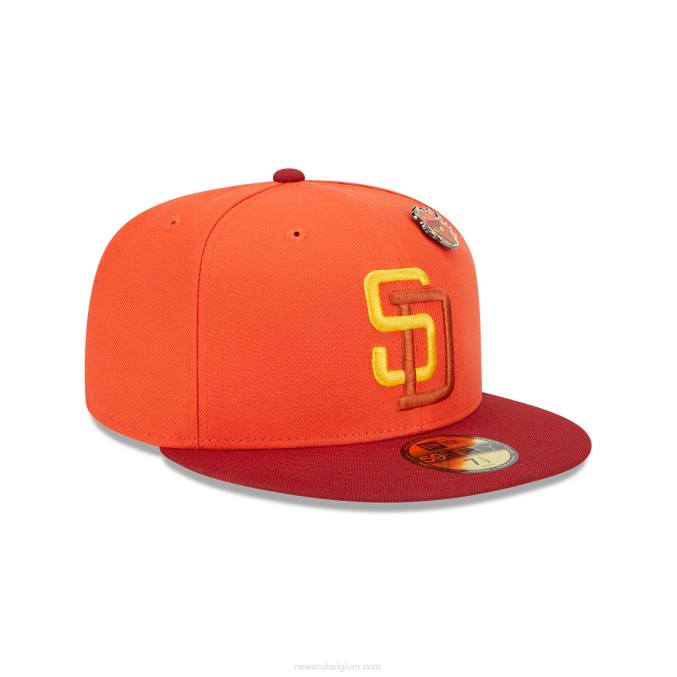 New Era san diego padres outer space oranje 59fifty pet BT24442