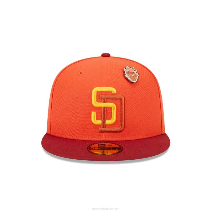 New Era san diego padres outer space oranje 59fifty pet BT24442