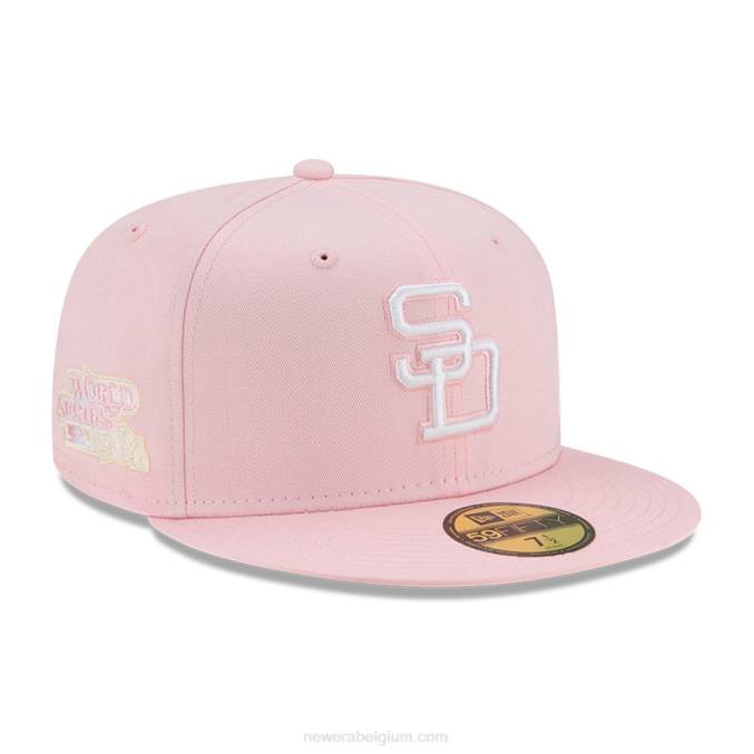 New Era san diego padres pastelroze 59fifty getailleerde pet BT241206