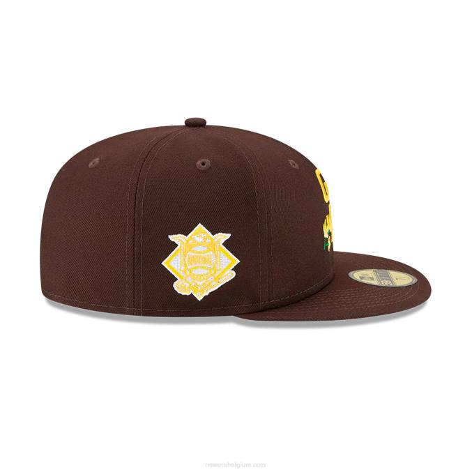 New Era san diego padres side patch bloom bruin 59fifty getailleerde pet BT2446
