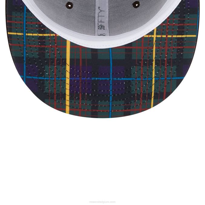 New Era san diego padres state tartan bruine 59fifty getailleerde pet BT24576