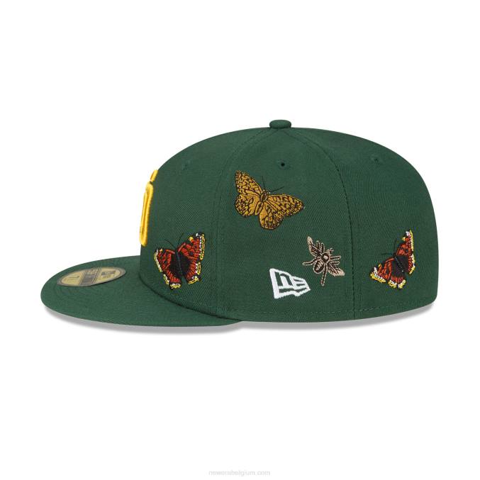 New Era san diego padres vilt x mlb donkergroene 59fifty pet BT24931