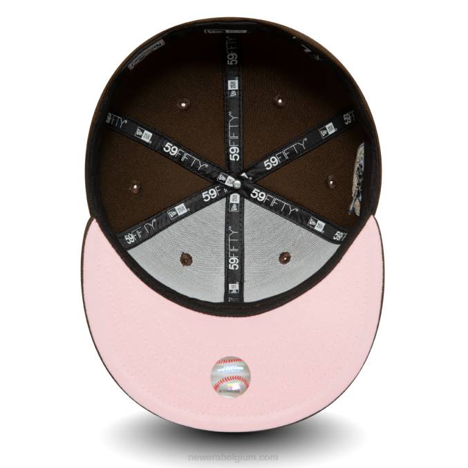 New Era san diego padres walnoot en roze 59fifty pet BT24520