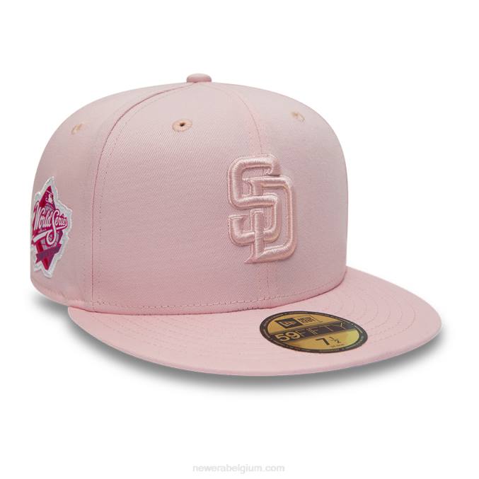 New Era san diego padres world series ton-sur-ton roze 59fifty pet BT2452
