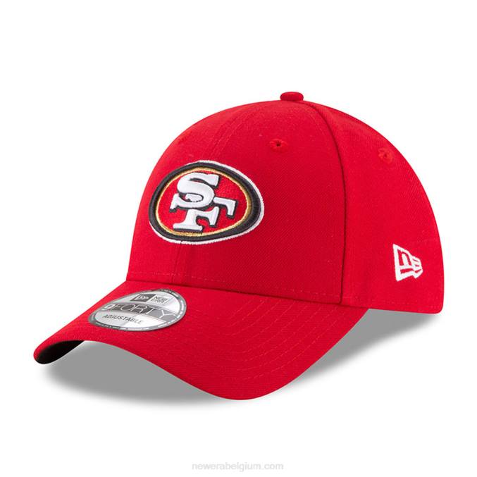 New Era san francisco 49ers de league red 9forty cap BT241691