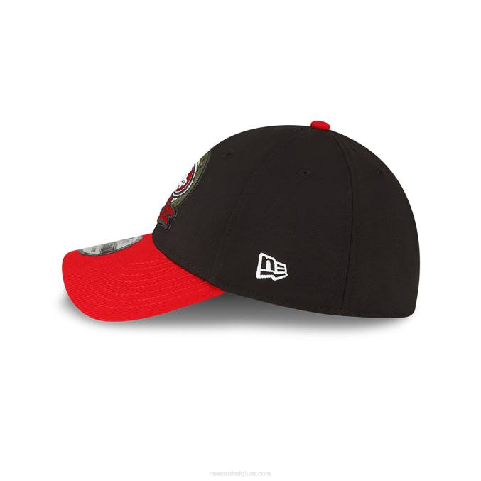 New Era san francisco 49ers nfl salute to service zwarte 39thirty stretch fit pet BT242181