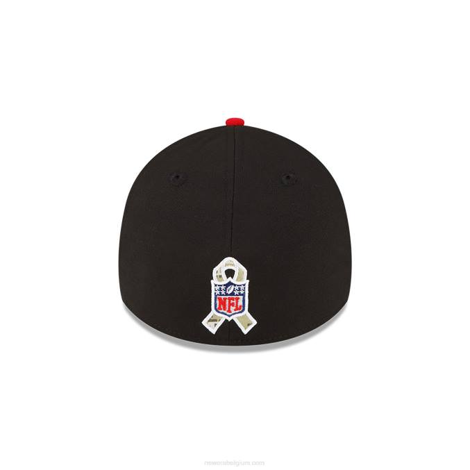 New Era san francisco 49ers nfl salute to service zwarte 39thirty stretch fit pet BT242181