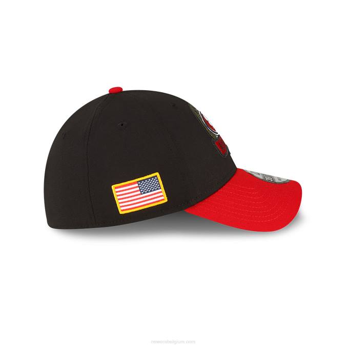New Era san francisco 49ers nfl salute to service zwarte 39thirty stretch fit pet BT242181