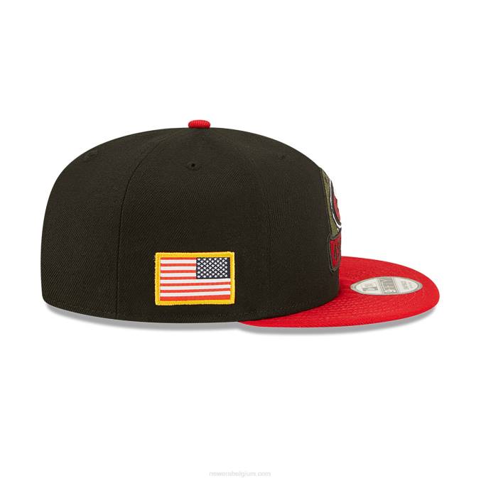 New Era san francisco 49ers nfl salute to service zwarte 9fifty snapback cap BT242103