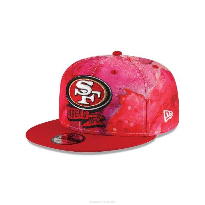 New Era san francisco 49ers nfl sideline 2022 rode 9fifty snapback pet BT241932