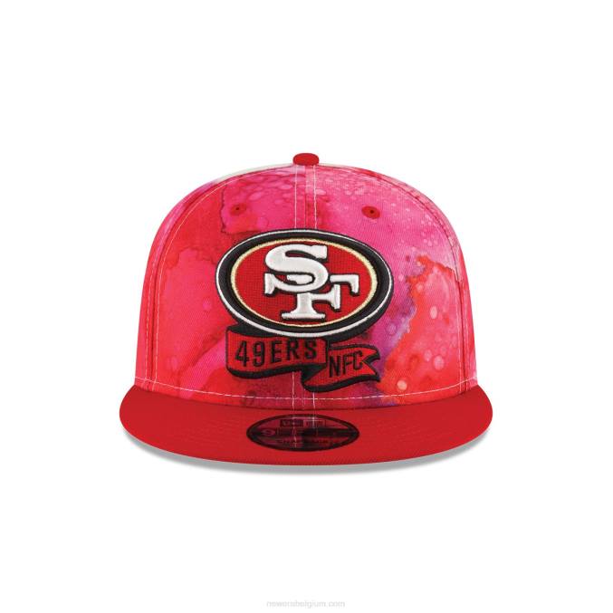 New Era san francisco 49ers nfl sideline 2022 rode 9fifty snapback pet BT241932