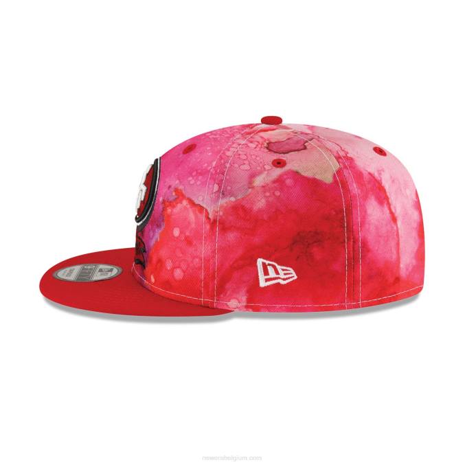 New Era san francisco 49ers nfl sideline 2022 rode 9fifty snapback pet BT241932