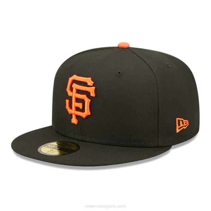 New Era san francisco giants authentiek op veldspel zwarte 59fifty cap BT24122