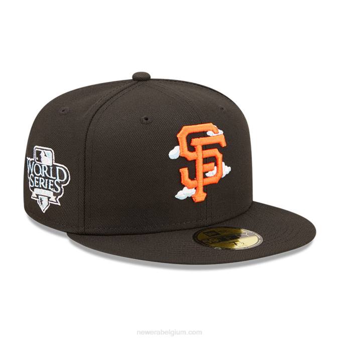 New Era san francisco giants comic cloud zwarte 59fifty getailleerde pet BT24364