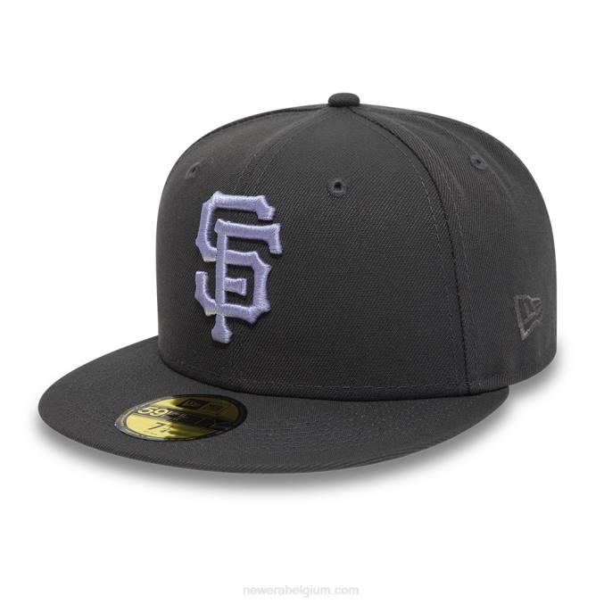 New Era san francisco giants donkergrijze 59fifty getailleerde pet BT241201