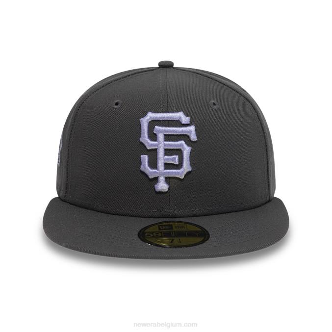 New Era san francisco giants donkergrijze 59fifty getailleerde pet BT241201