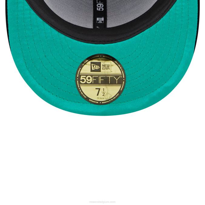 New Era san francisco giants fluwelen zwarte 59fifty getailleerde pet BT241172