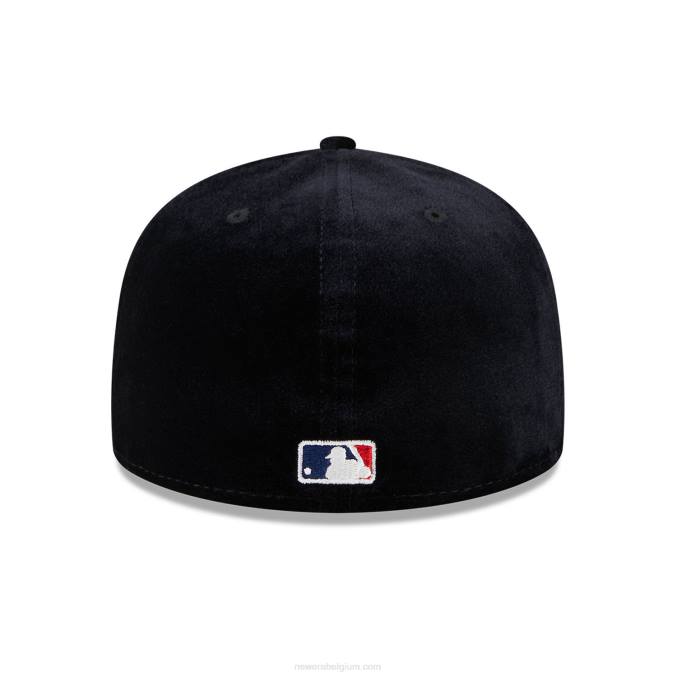 New Era san francisco giants fluwelen zwarte 59fifty getailleerde pet BT241172