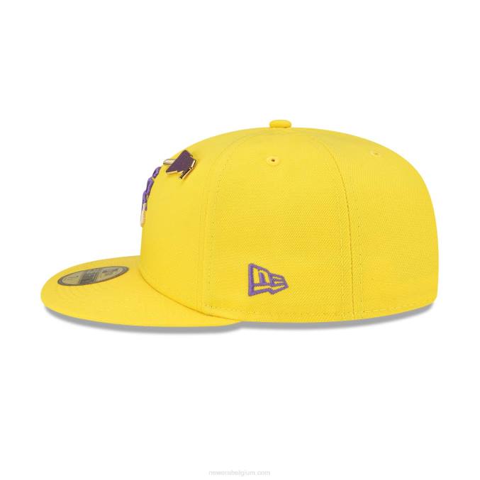 New Era san francisco giants ijzige pop knalgele 59fifty getailleerde pet BT24110