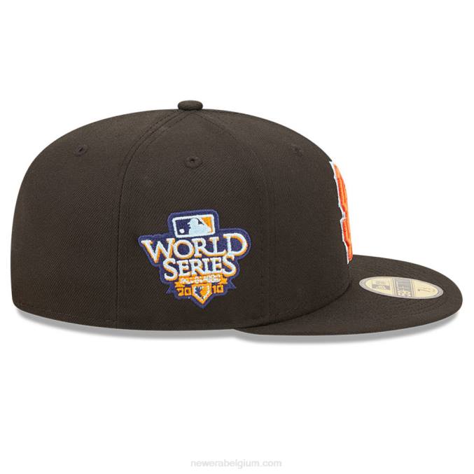 New Era san francisco giants mlb cloud zwart 59fifty getailleerde pet BT24298