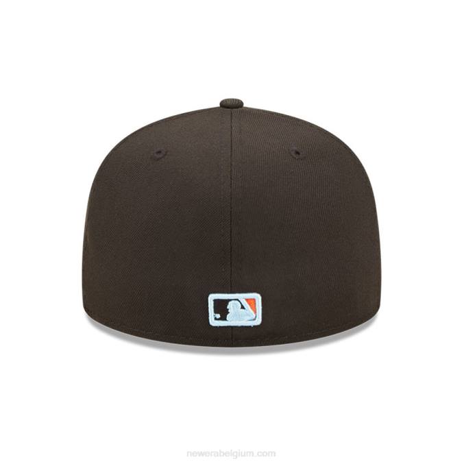 New Era san francisco giants mlb cloud zwart 59fifty getailleerde pet BT24298