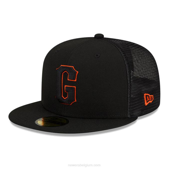 New Era san francisco giants mlb slagoefening zwarte 59fifty cap BT2471