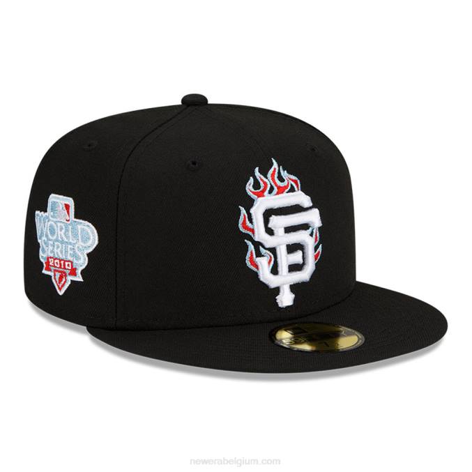 New Era san francisco giants mlb team fire black 59fifty cap BT24641