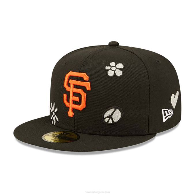 New Era san francisco giants mlb zonlicht pop zwarte 59fifty cap BT241378