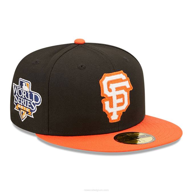 New Era san francisco giants ne letterman zwarte 59fifty getailleerde pet BT24586