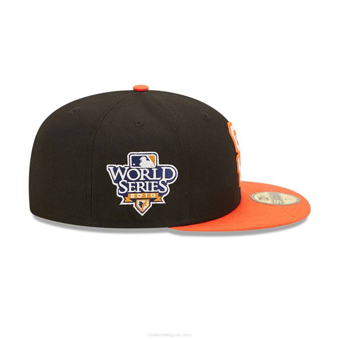 New Era san francisco giants ne letterman zwarte 59fifty getailleerde pet BT24586
