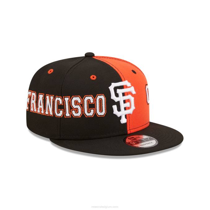 New Era san francisco giants teamsplit zwarte 9fifty snapback pet BT242078