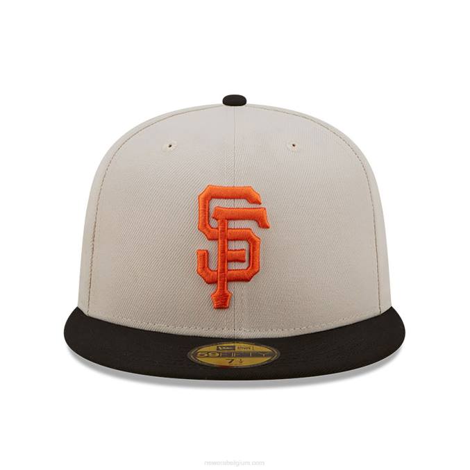 New Era san francisco giants vallen klassieke witte 59fifty getailleerde pet BT24593
