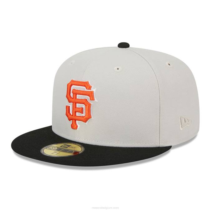 New Era san francisco giants varsity letter stone 59fifty getailleerde pet BT24191