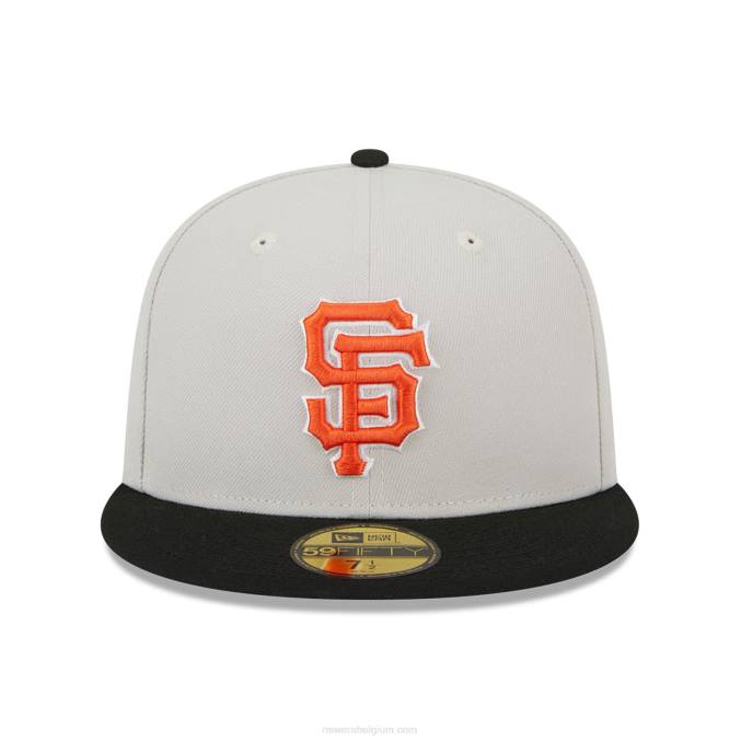 New Era san francisco giants varsity letter stone 59fifty getailleerde pet BT24191