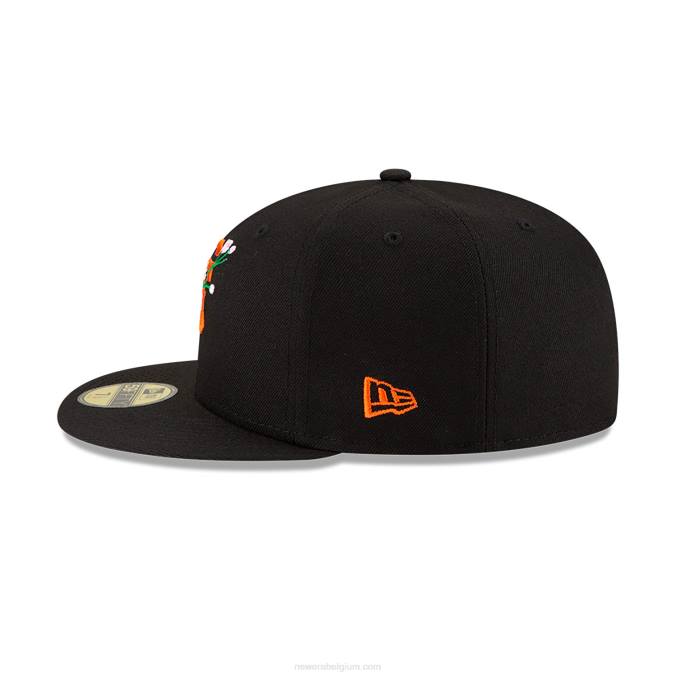 New Era san francisco giants zijpatch bloom zwart 59fifty getailleerde pet BT24663